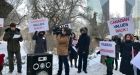 Protest demands Trudeau apology, return to Canadian values