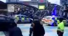 Gang of more than 100 youths bombard police with bottles and missiles in Lawless London