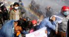 Myanmar coup: Police fire rubber bullets as protesters defy ban