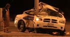 Peel police officer critically injured in late-night crash