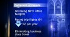 MPs face cuts to spending, perks in Parliament