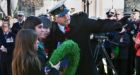Children receive Memorial Cross for father killed in Afghanistan