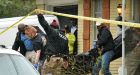 Escaped murder suspect takes family hostage in their home. Police find him dead in their bathtub